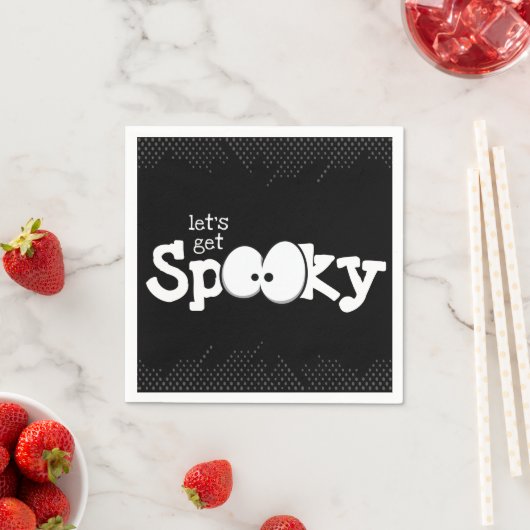 Crazy Eyes Laten we Spooky Halloween Party halen Servet (Insitu)