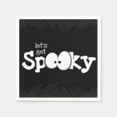 Crazy Eyes Laten we Spooky Halloween Party halen Servet (Voorkant)