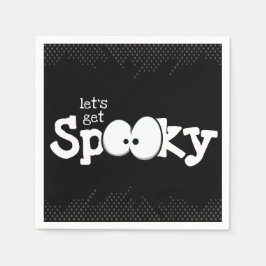 Crazy Eyes Laten we Spooky Halloween Party halen Servet