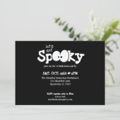 Crazy Eyes Let's Get Spooky Halloween Feest Kaart (Staand voorkant)