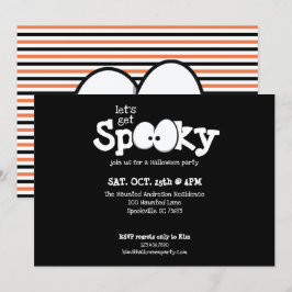 Crazy Eyes Let's Get Spooky Halloween-feest Kaart