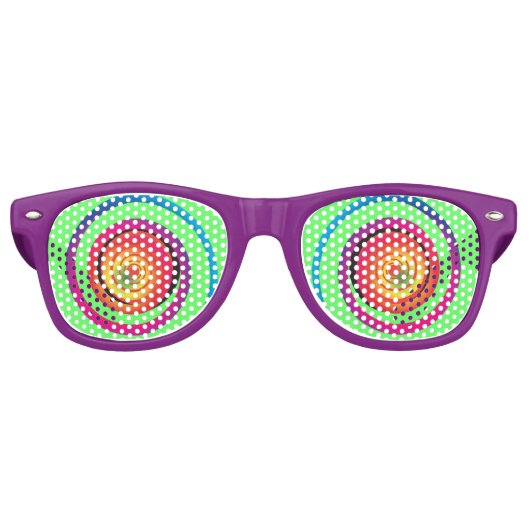 Crazy Eyes Party Shades Retro Zonnebril (Voorkant)