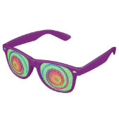Crazy Eyes Party Shades Retro Zonnebril (Gekanteld)