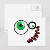 Crazy Face Briefkaart (Voorkant / Achterkant)