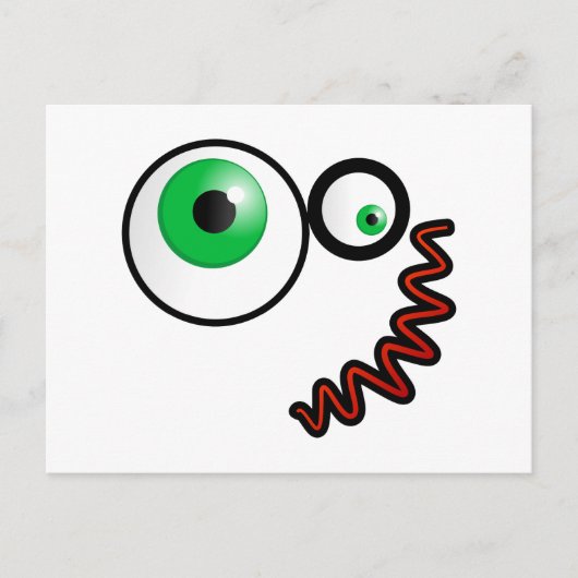 Crazy Face Briefkaart (Voorkant)