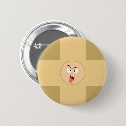 Crazy Face Button (Voorkant /achterkant)