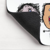 Crazy Face Cartoon Kinder Muismat (Hoek)