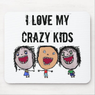 Crazy Face Cartoon Kinder Muismat