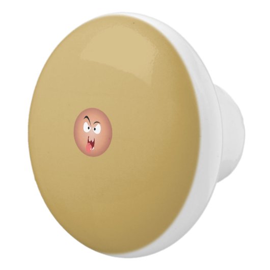 Crazy Face Ceramic Knob Keramische Knop (Rechts)