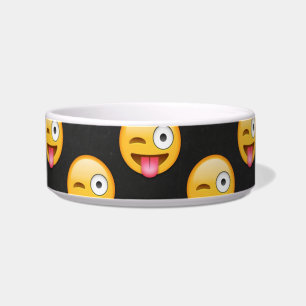 Crazy Face Emoji Voerbakje