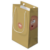 Crazy Face Gift Bag Klein Cadeauzakje (Achterkant Gekanteld)