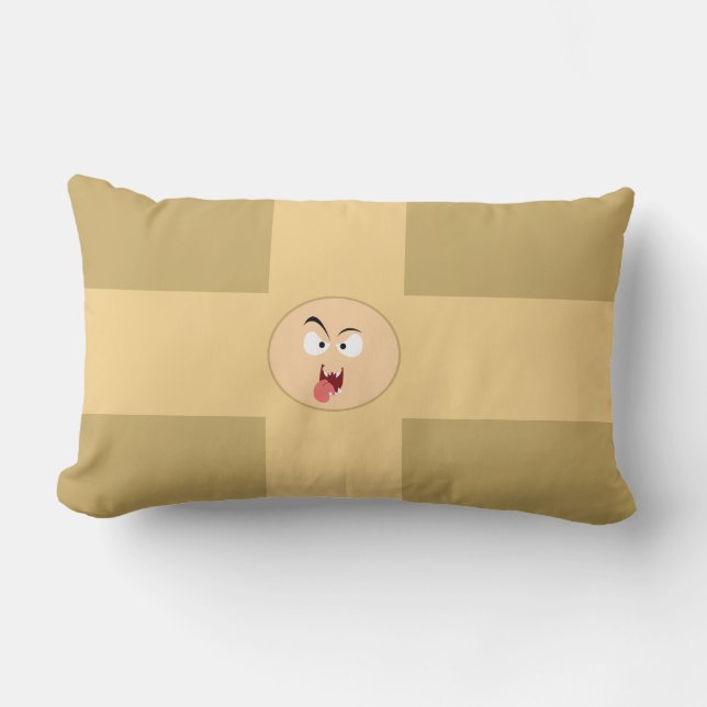 Crazy Face Pillow Kussen (Voorkant)