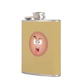 Crazy Face Vinyl Wrapped Flask Heupfles (Links)