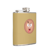 Crazy Face Vinyl Wrapped Flask Heupfles (Rechts)