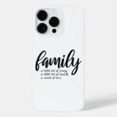 CRAZY FAMILY QUOTE iPhone HOESJE (Achterkant)