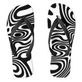 Crazy Fantasy Zebra Stripes Patroonsandalen Teenslippers (Voetbed)