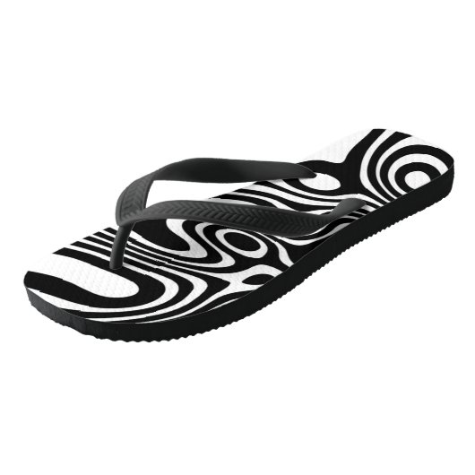 Crazy Fantasy Zebra Stripes Patroonsandalen Teenslippers (Schuin)