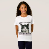 Crazy Felix CAT-itude Girl's T-Shirt (Voorkant volledig)