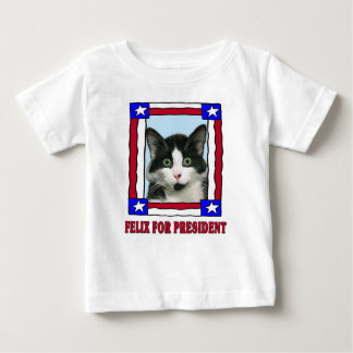 Crazy Felix de kat voor President T-shirt