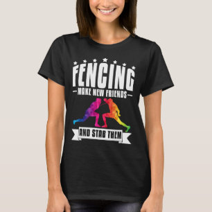 Crazy Fencing Enthusiast Funny Fencer T-shirt