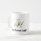 Crazy Ferret Lady. Mok (Voorkant links)