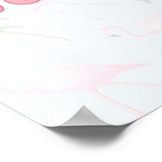 Crazy Flamingo Lady Poster (Hoek)