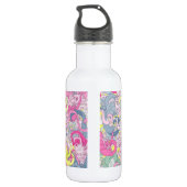 Crazy Floral Drink Bottle Waterfles (Achterkant)