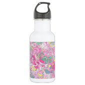 Crazy Floral Drink Bottle Waterfles (Voorkant)
