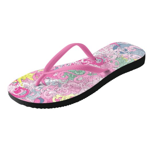 Crazy Floral Teenslippers (Schuin)