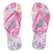 Crazy Floral Teenslippers (Voetbed)