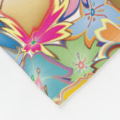 Crazy Flowers Fleece Deken (Hoek)