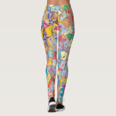 Crazy Flowers Leggings (Achterkant)