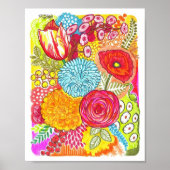 Crazy Flowers Poster (Voorkant)