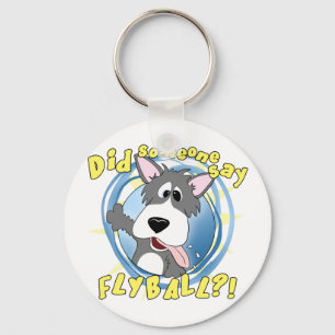 Crazy Flyball Dog Sleutelhanger