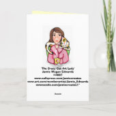 Crazy for Cats Vriendschap Wenskaart Kaart (Achterkant)