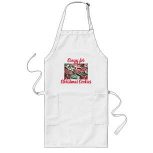 Crazy For Christmas Cookies Apron Lang Schort