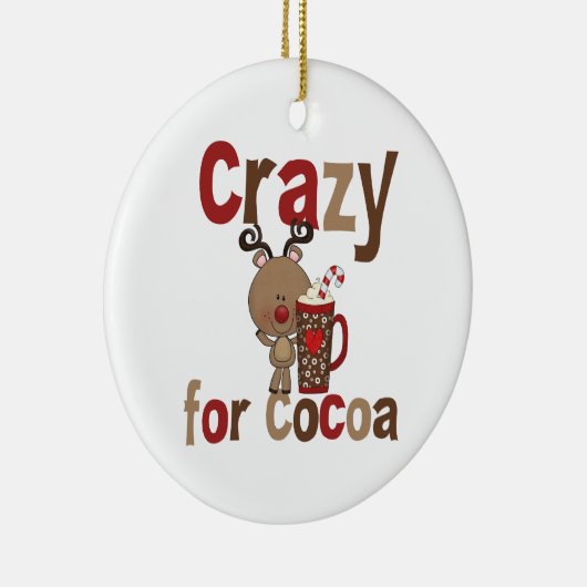 Crazy for Cocoa Keramisch Ornament (Rechts)