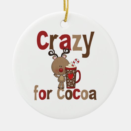 Crazy for Cocoa Keramisch Ornament (Voorkant)