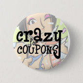 Crazy for Coupons - Button (Voorkant)