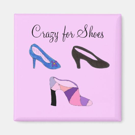 Crazy for Shoes - magneet (Voorkant)