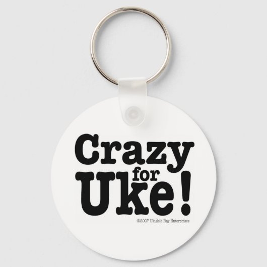 Crazy for UKE Designer Sleutelhanger (Voorkant)