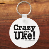 Crazy for UKE Designer Sleutelhanger (Voorkant)