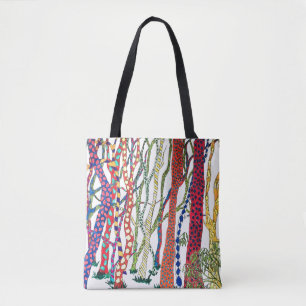 Crazy Forest Aquarel Fun Tote Bag