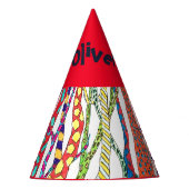 Crazy Forest Fun Kleurrijk Gelukkig Feesthoedjes (Voorkant)