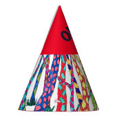 Crazy Forest Fun Kleurrijk Gelukkig Feesthoedjes (Links)