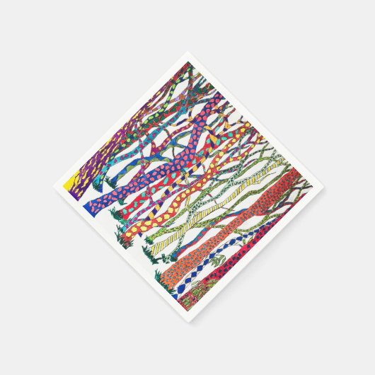 Crazy Forest servetten party cocktail (Hoek)