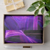 CRAZY FOTON Abstracte Paarse Blauwe Fractals, Swir Tissuepapier (Geschenk)