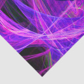 CRAZY FOTON Abstracte Paarse Blauwe Fractals, Swir Tissuepapier (Detail)