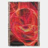 CRAZY FOTON Abstracte rode gele fractals, zwenken Deken (Voorkant Verticaal)