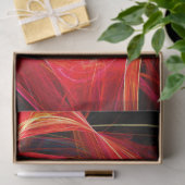 CRAZY FOTON Abstracte rode gele fractals, zwenken Tissuepapier (Geschenk)